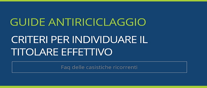 faq antiriciclaggio titolare effettivo